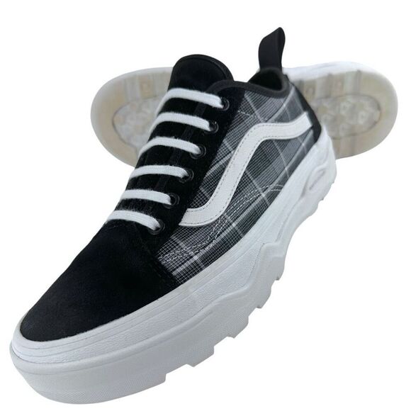 VANS Sentry Old Skool Black Suede/Plaid Chunky Sneakers 8.5(M) 11(W) main image 4